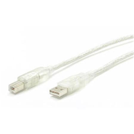 10 Ft. Transparent USB Cable A-B M-M